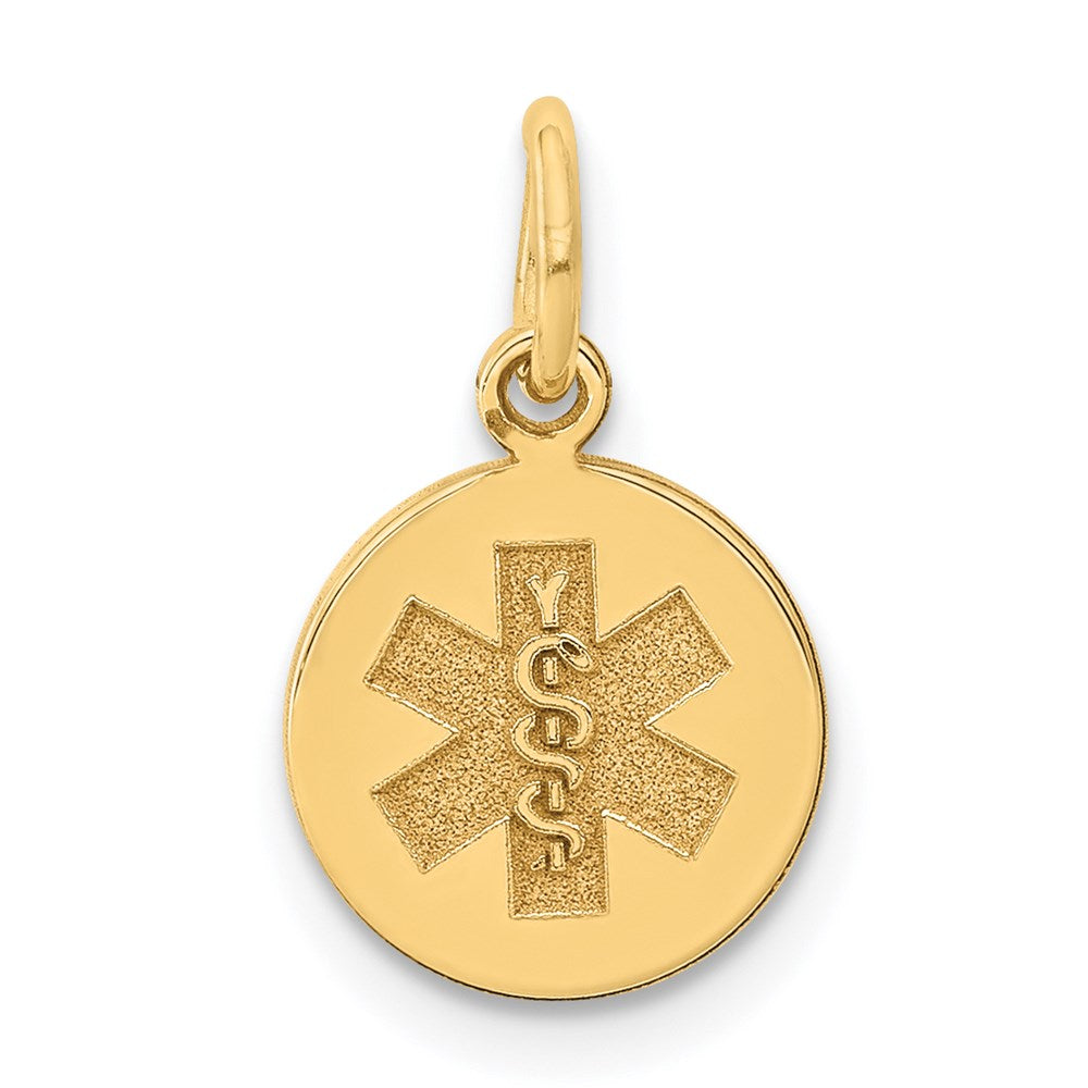 14K Gelbgold 14K Medizinisch Schmuck Unenameled Anhänger