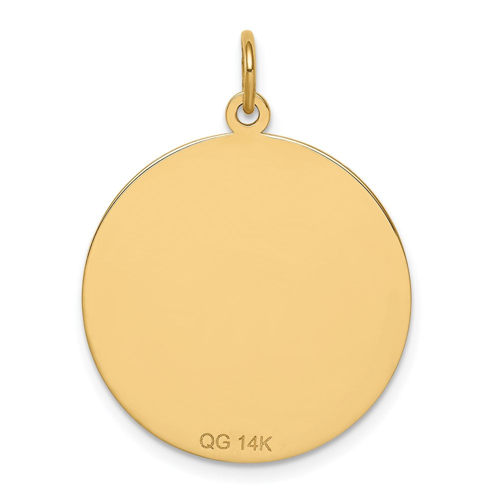 14K Gelbgold Medizin-Anhänger, nicht emailliert