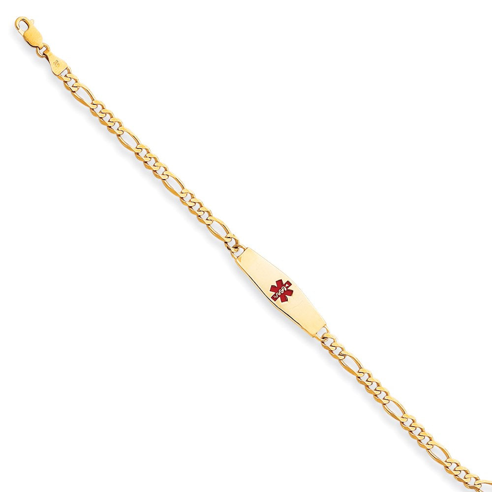 14K Gelbgold 7 Zoll Medizinisch Schmuck Armband