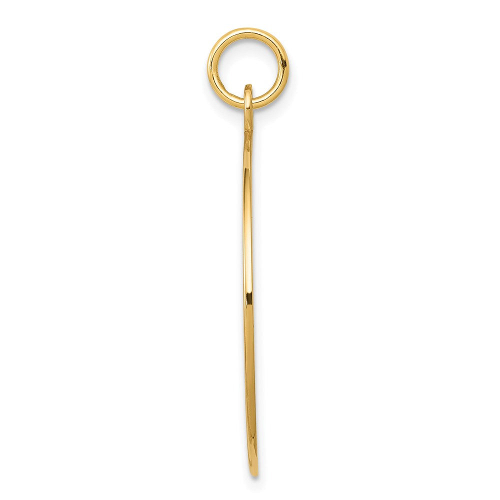 14K Gelbgold Anhänger mit rotem Emaille-Medizin-Symbol