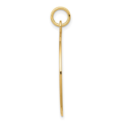 14K Gelbgold Anhänger mit rotem Emaille-Medizin-Symbol