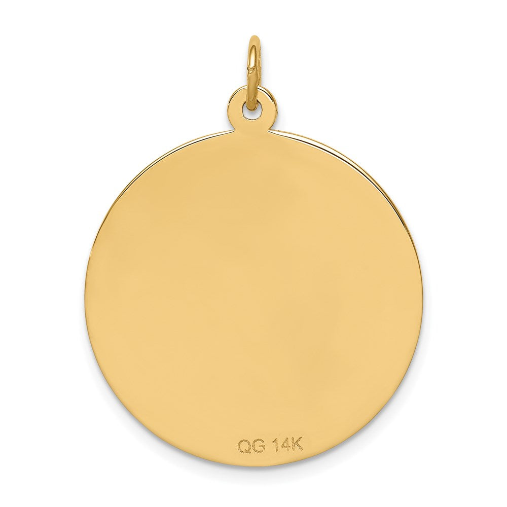 14K Gelbgold Unemaillierter Medizinschmuck-Anhänger