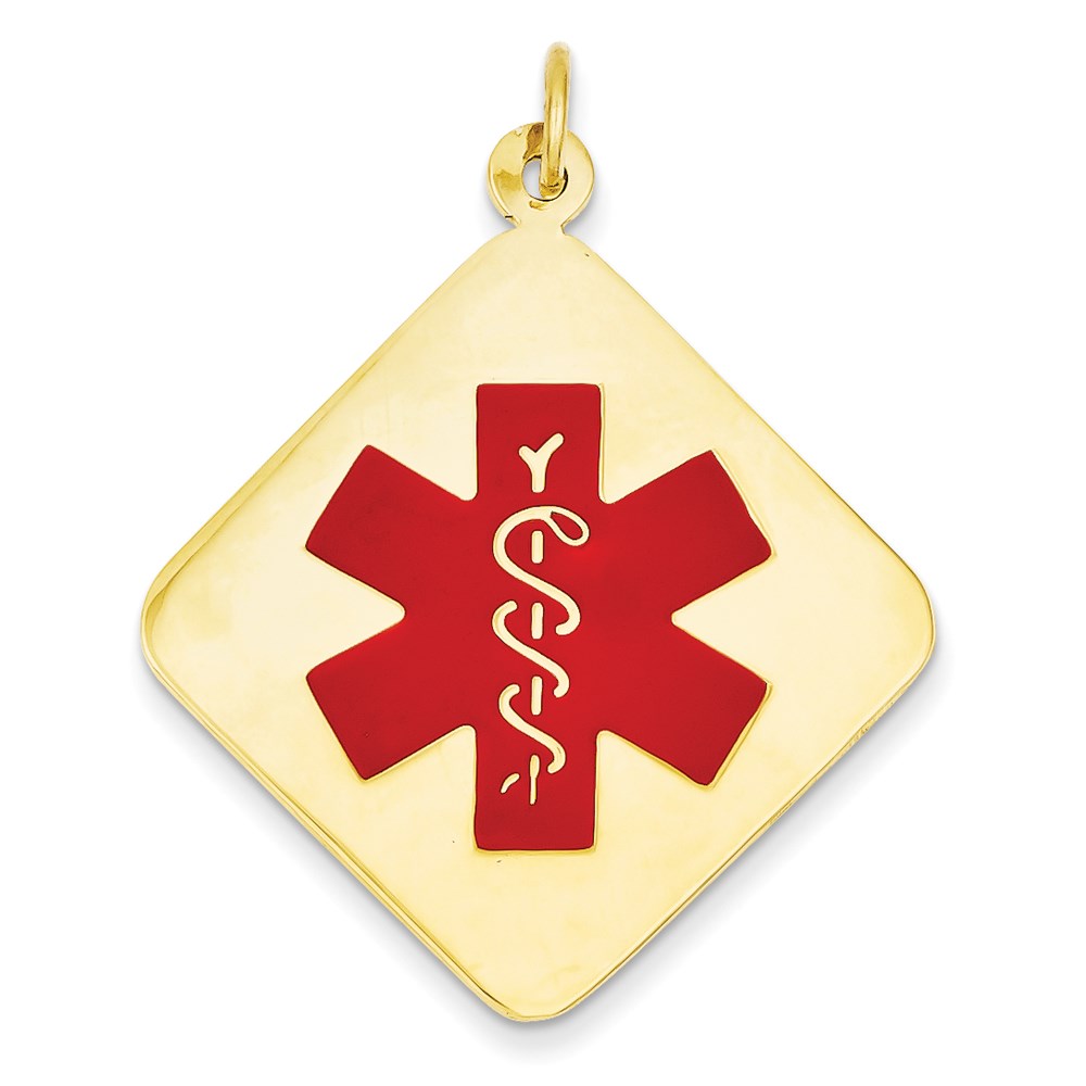 14K Gelbgold Medizinschmuck-Anhänger