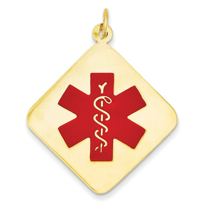 14K Gelbgold Medizinschmuck-Anhänger