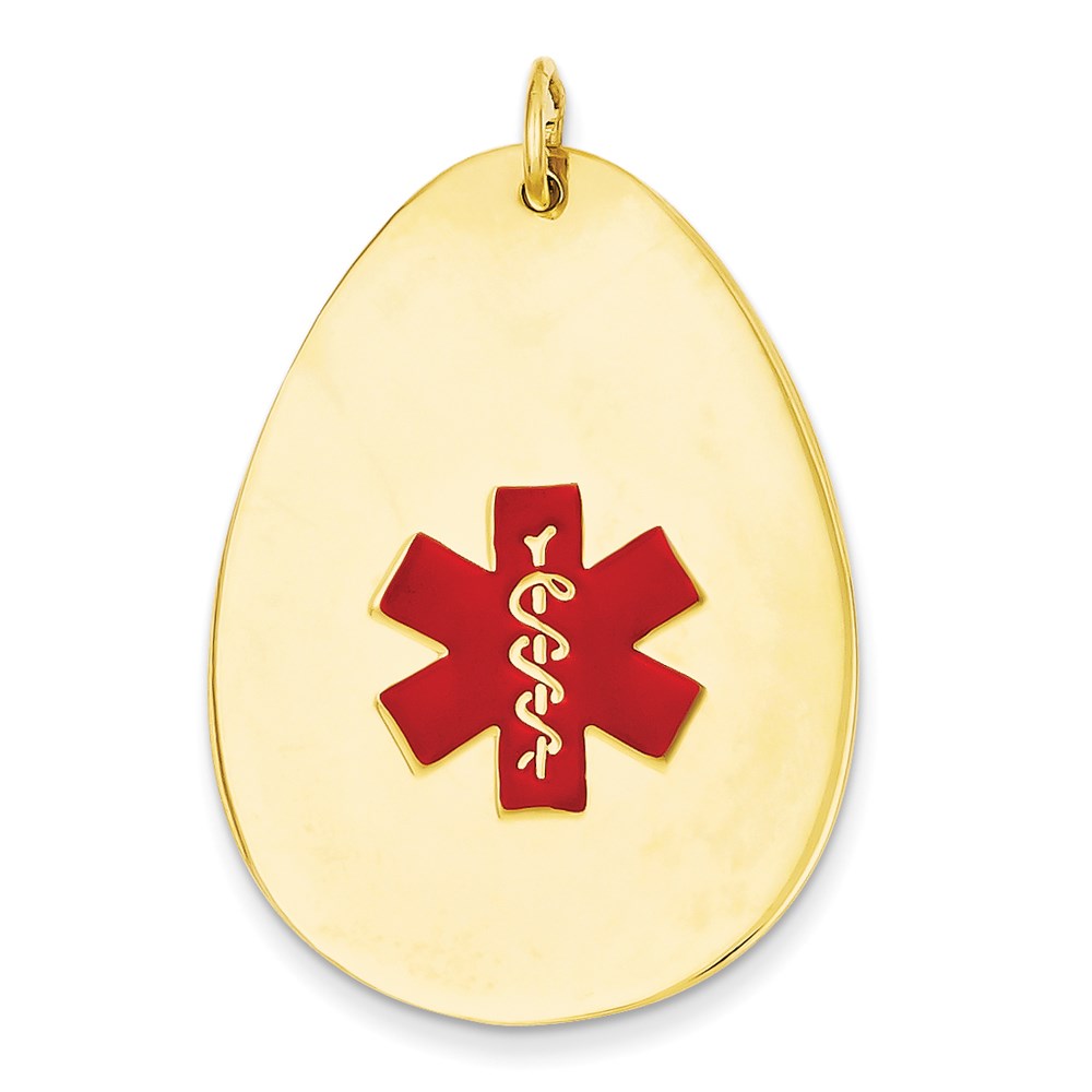14 Karat Gelbgold Medizinschmuck-Anhänger