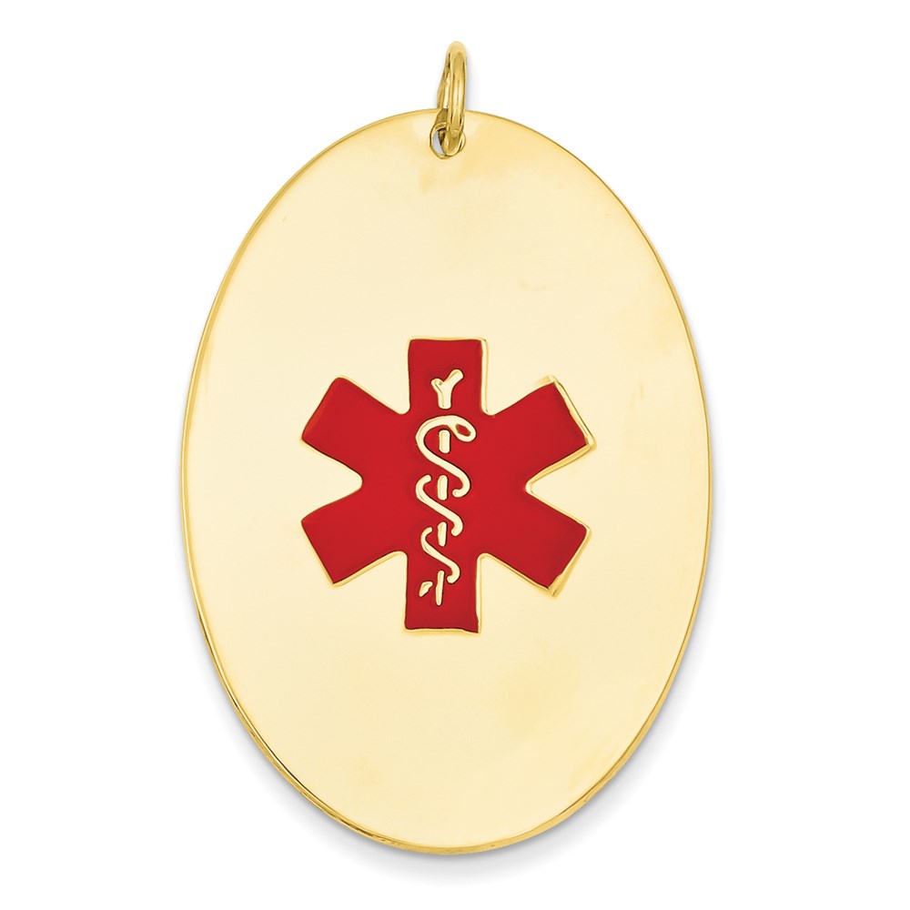 14K Gelbgold Medizinschmuck-Anhänger