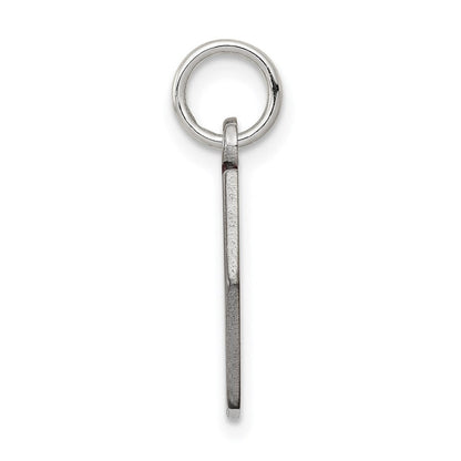 14 Karat Weißgold Anhänger mit rotem Emaille-Medizinschmuck-Symbol