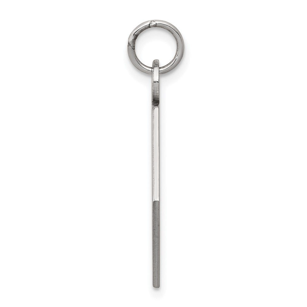 14K Weißgold Anhänger mit rotem Emaille „Medizin"-Symbol