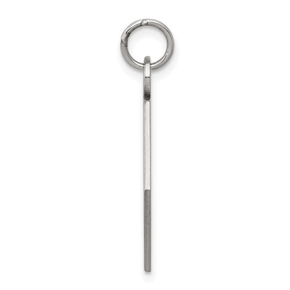 14K Weißgold Anhänger mit rotem Emaille „Medizin"-Symbol