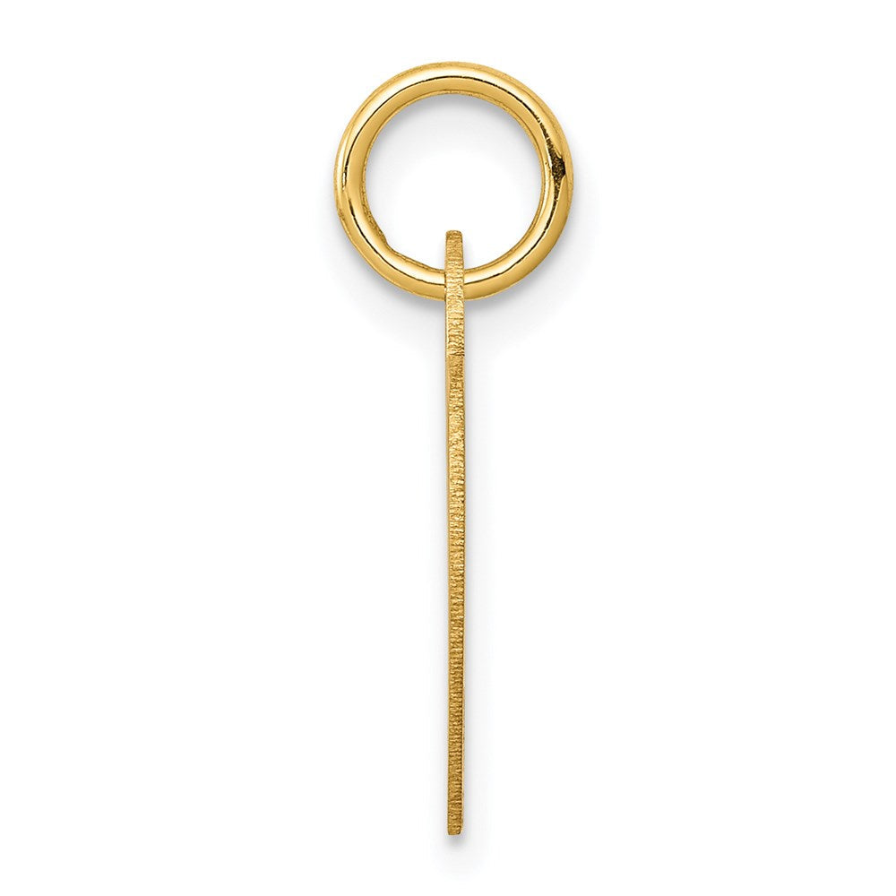 14K Gelbgold Klein Gravierbar Herz Charm