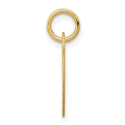 14K Gelbgold Klein Gravierbar Herz Charm