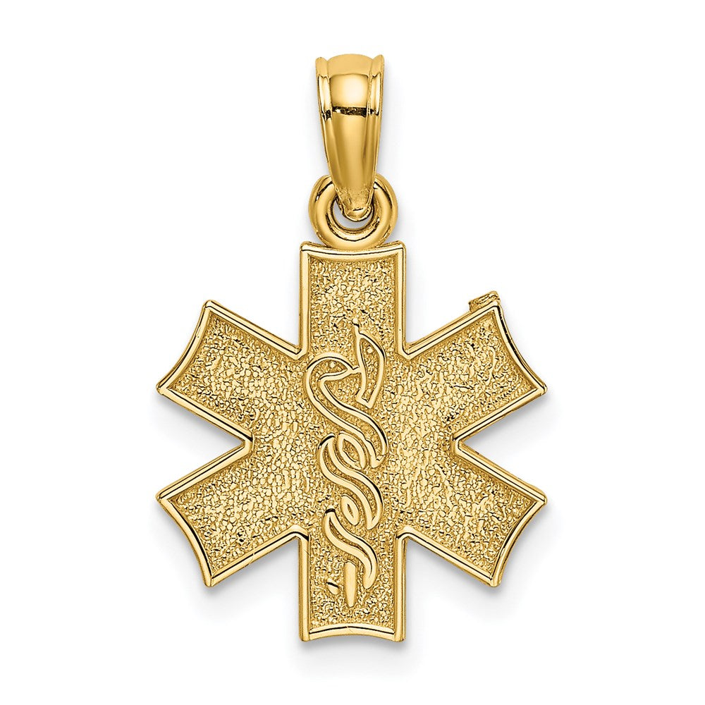 14K Gelbgold 14K Medizinisch Schmuck Symbol Charm