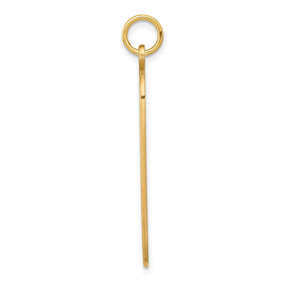 14K Gelbgold Anhänger mit rotem Emaille-Medizinschmuck-Symbol