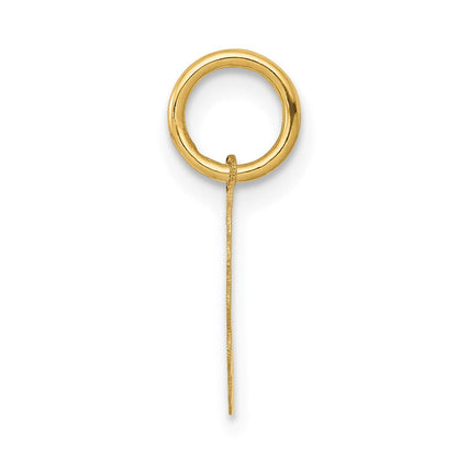 14K Gelbgold 14K Junge Kopf Auf.009 Stärke Gravierbar Gewellt Plättchen Charm