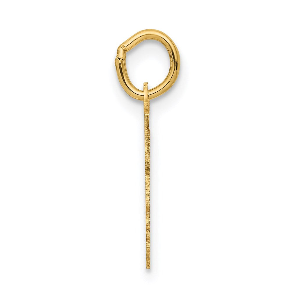 14K Gelbgold 14K.013 Depth Gravierbar Junge Kopf Charm