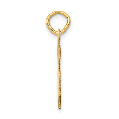14K Gelbgold 14K.011 Depth Gravierbar Mädchen Charm