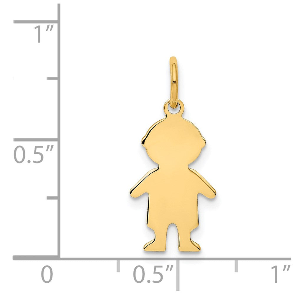 14K Gelbgold 14K.011 Depth Gravierbar Junge Charm