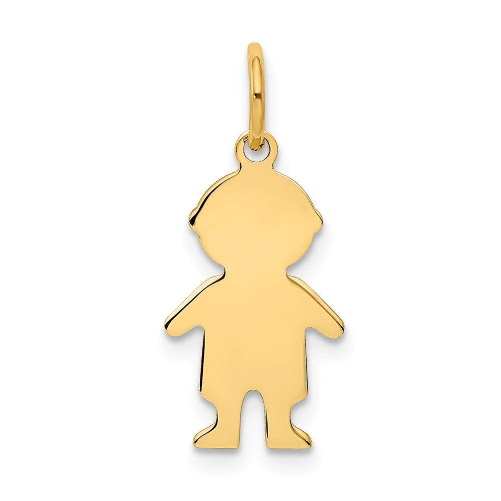 14K Gelbgold 14K.011 Depth Gravierbar Junge Charm