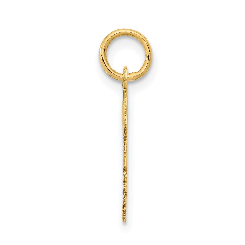 14K Gelbgold.018 Depth Gravierbar Mädchen Kopf Charm