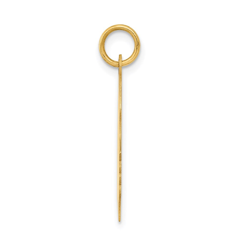 14K Gelbgold 14K.011 Depth Gravierbar Mädchen Kopf Charm