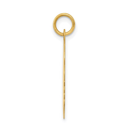 14K Gelbgold 14K.011 Depth Gravierbar Mädchen Kopf Charm