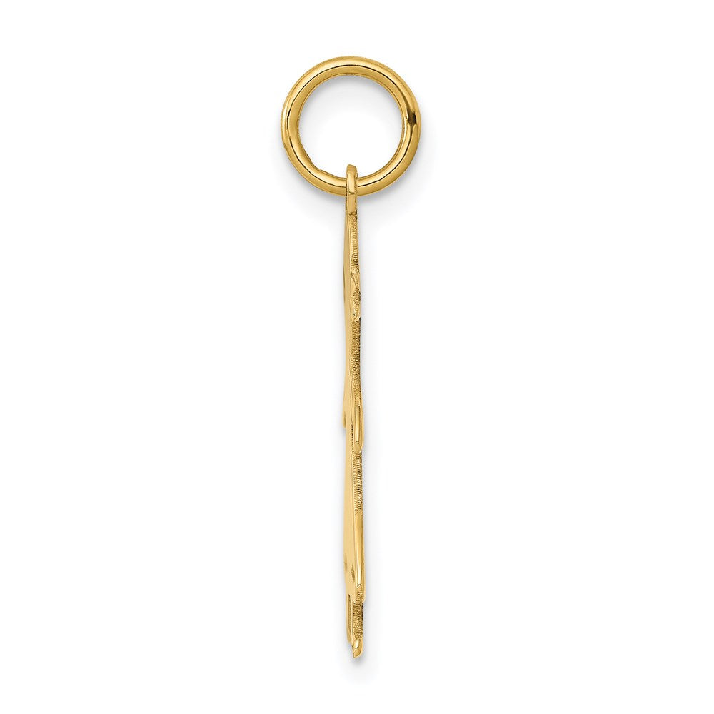 14K Gelbgold 14K.011 Depth Gravierbar Mädchen Charm