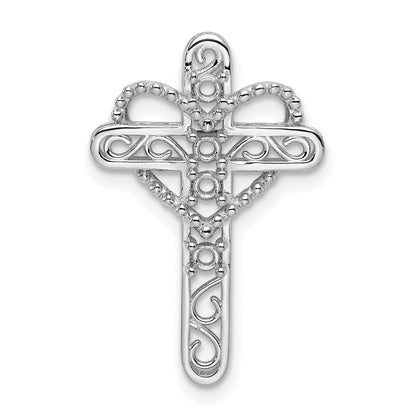 Echter Mutterkreuz-Anhänger aus 14K Weißgold