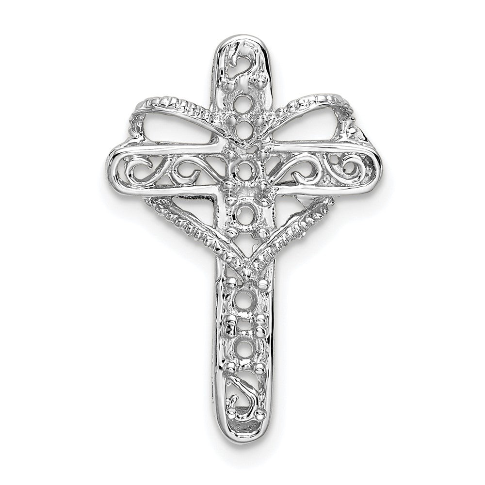 14K Weißgold Echtes Mutterkreuz-Anhänger** Anmerkung zur Korrektur: Da "Anhänger" maskulin ist, lautet die grammatikalisch korrekte Form: **14K Weißgold Echter Mutterkreuz-Anhänger