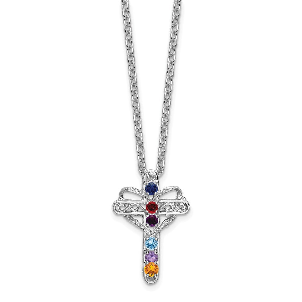 14K Weißgold Echtes Mutterkreuz-Anhänger** Anmerkung zur Korrektur: Da "Anhänger" maskulin ist, lautet die grammatikalisch korrekte Form: **14K Weißgold Echter Mutterkreuz-Anhänger