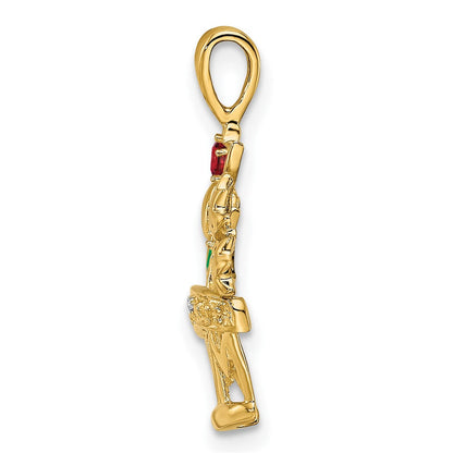 14K Echter AAA-Diamant Anhänger für Mütter