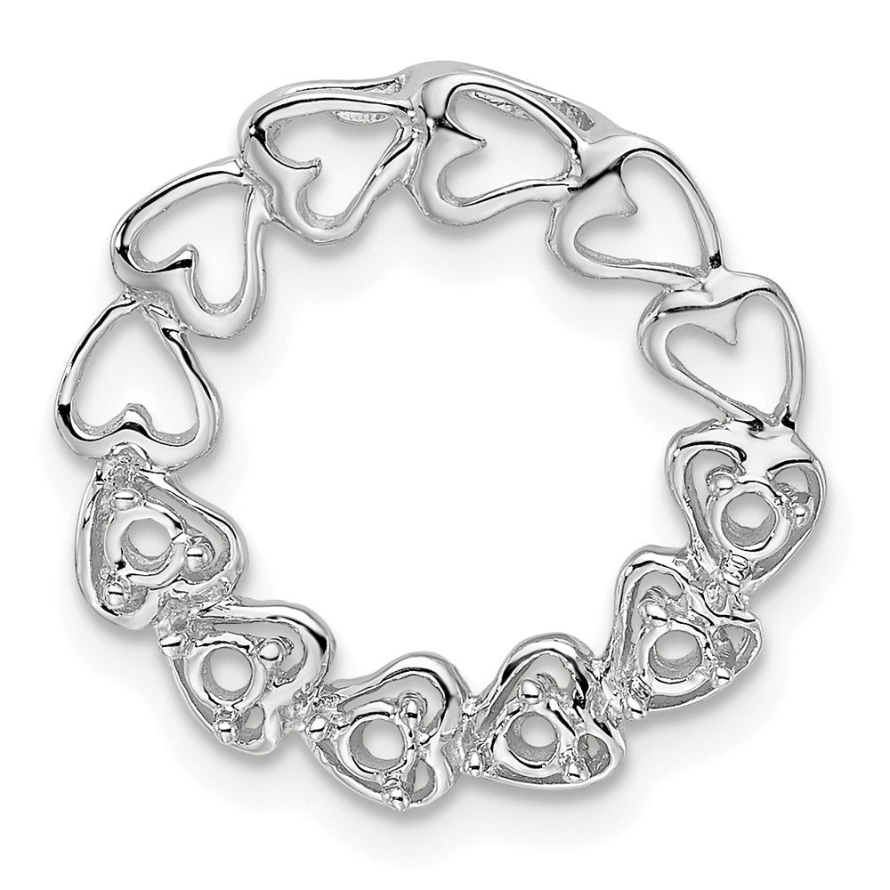 14K Weißgold 14K Weißgold 6 Echt Stein Familie Anhänger