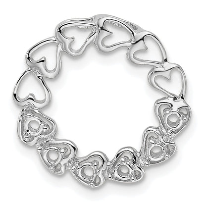14K Weißgold 14K Weißgold 6 Echt Stein Familie Anhänger