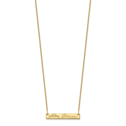 14K Gelbgold Klein Customized Stab Halskette