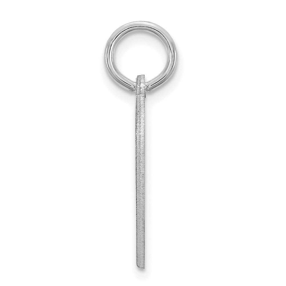 Sterlingsilber Silber/rhodiniert Klein Herz Plättchen Name Charm