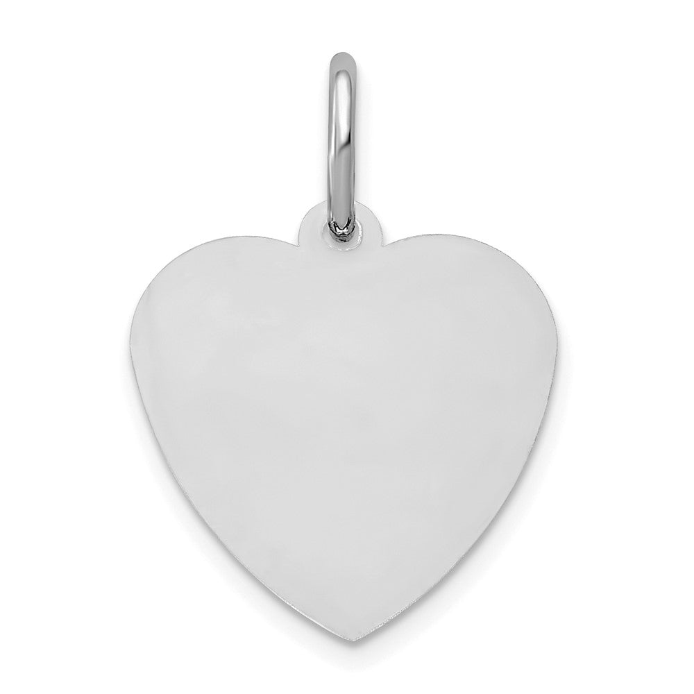 Sterlingsilber Silber/rhodiniert Klein Herz Plättchen Name Charm