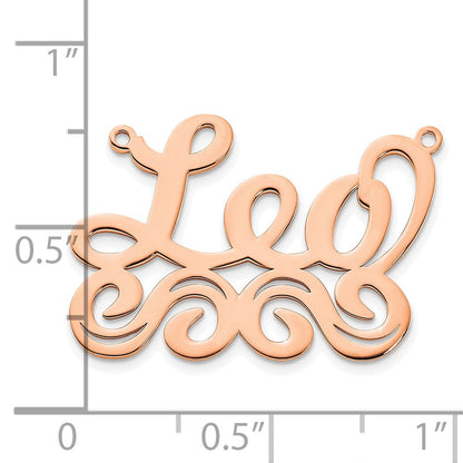 Roségoldbeschichtet Sterlingsilber /rose Mittel Poliert Name Platte