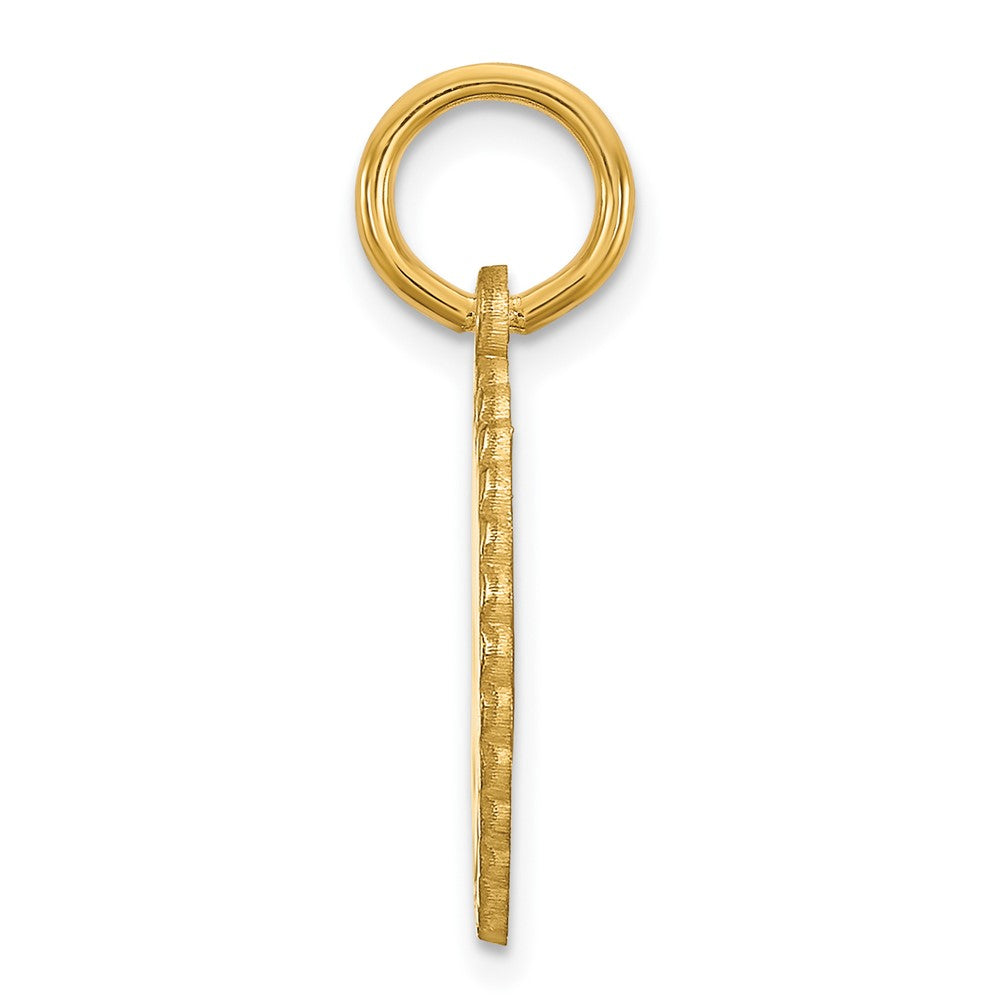 Vergoldet Sterlingsilber /gold Gewellt Plättchen mit Name Charm