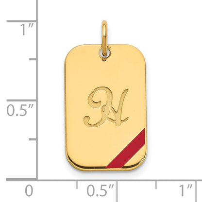 Vergoldet Sterlingsilber /gold Erkennungsmarke Emailliert Charm