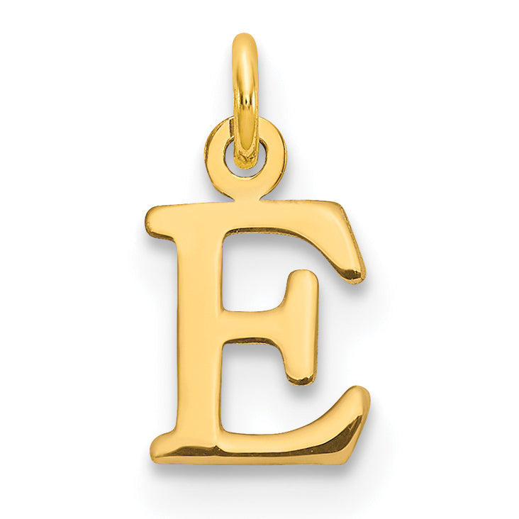 14K Gelbgold 14ky Ausgeschnitten Buchstabe E Initiale Anhänger
