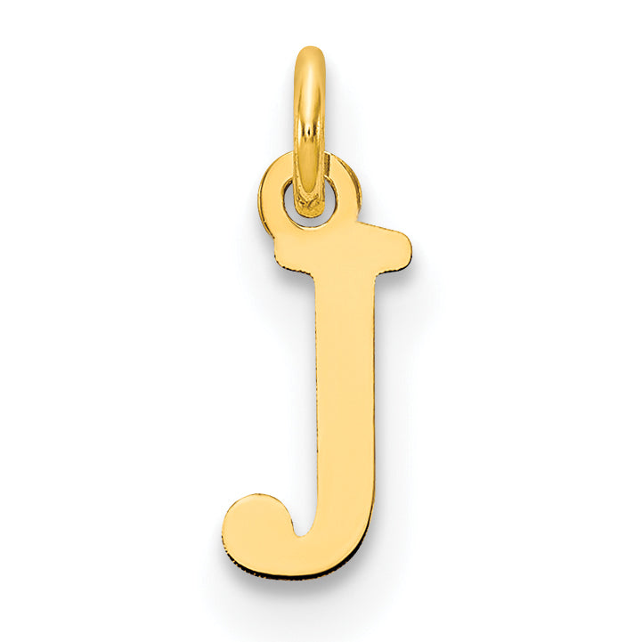 14K Gelbgold 14ky Ausgeschnitten Buchstabe J Initiale Anhänger