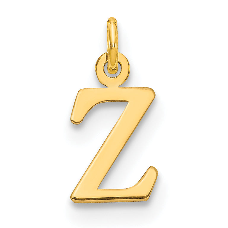 14K Gelbgold 14ky Ausgeschnitten Buchstabe Z Initiale Anhänger