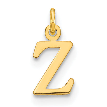 14K Gelbgold 14ky Ausgeschnitten Buchstabe Z Initiale Anhänger