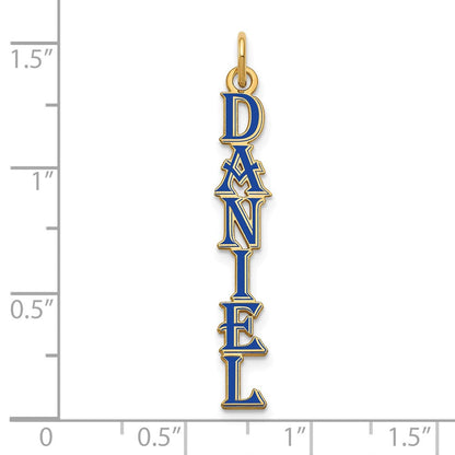 Vergoldet Algerian Schriftart Epoxid Name Platte Charm