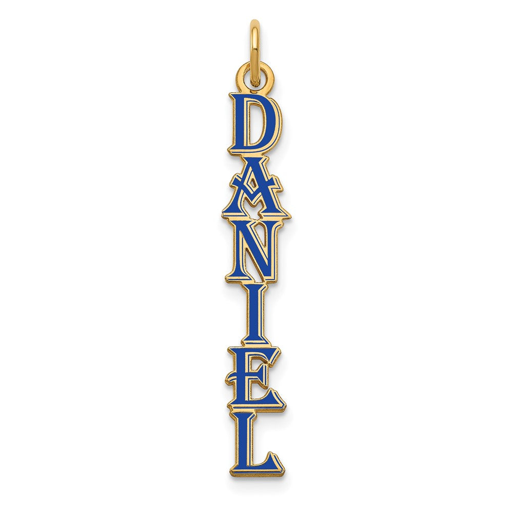 Vergoldet Algerian Schriftart Epoxid Name Platte Charm