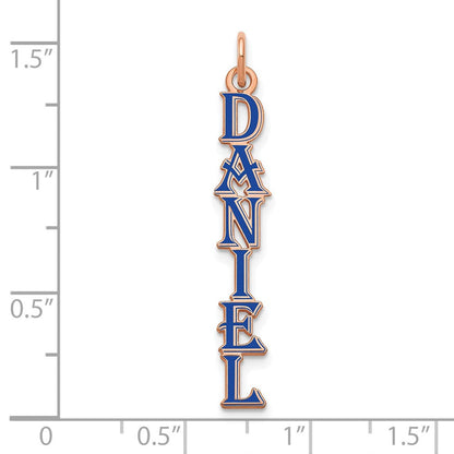 Roségoldbeschichtet Algerian Schriftart Epoxid Name Platte Charm