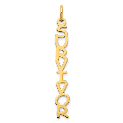 14K Gelbgold Cosmic Sans Schriftart Name Platte Charm