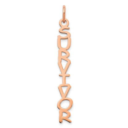 14K Roségold Cosmic Sans Schriftart Name Platte Charm