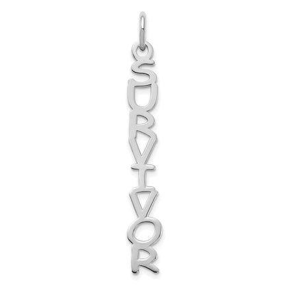 14K Weißgold Cosmic Sans Schriftart Name Platte Charm
