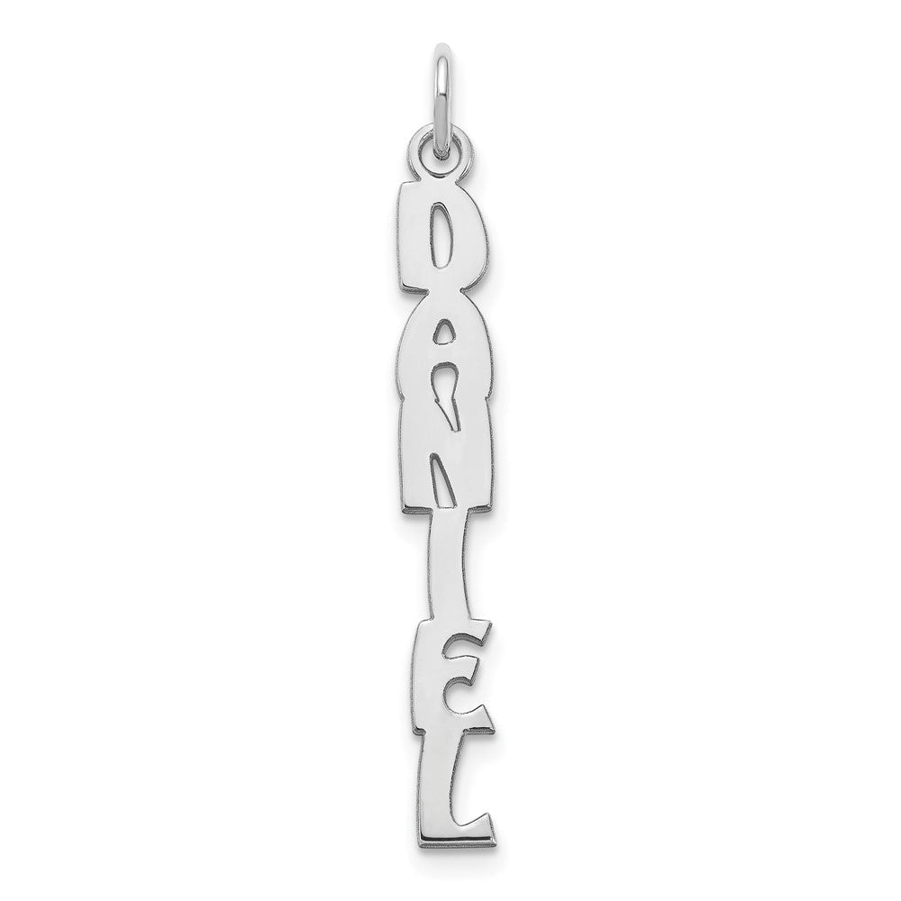 Sterlingsilber Silber/rhodiniert Hobo Extra Schriftart Name Platte Charm
