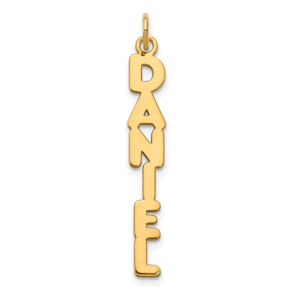 Vergoldet Sterlingsilber /gold Kimberly Schriftart Name Platte Charm